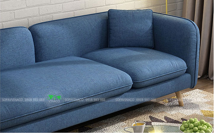Mẫu ghế sofa băng thiết kế dạng tròn mềm mại